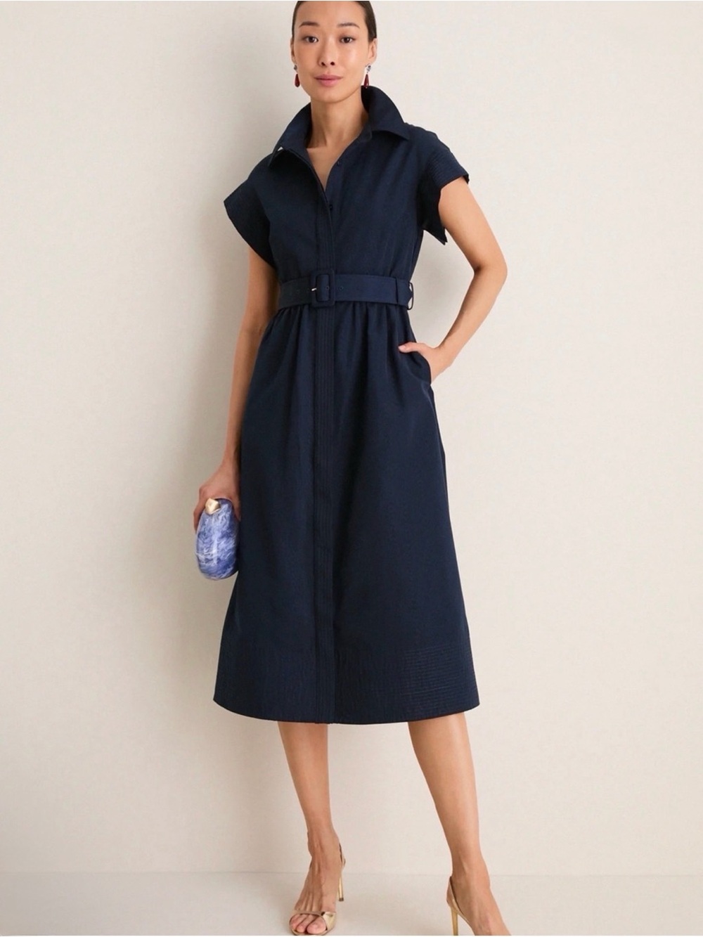 NWT Tuckernuck (S) Chloe Dress Navy
